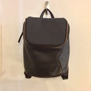 Tumi No Ho Waverly Small Black Leather Backpack